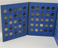 (JK) 34 Silver Roosevelt  Dimes in Whitman Folder