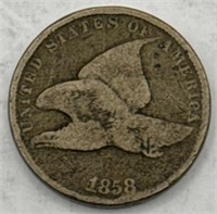 (F) 1858 Flying Eagle One Cent