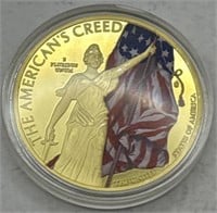 (RS) 2018 American’s Creed 24k Layered with COA
