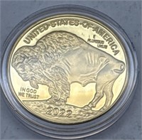(RS) 2022 24Kt Gold Chad $50 Buffalo Tribute Coin