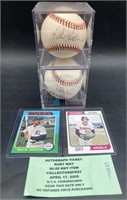 (D) Rudy May and Willie Horton signed baseball’s