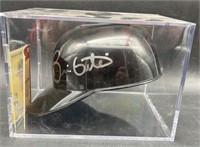 (D) Brian Giles signed mini helmet not
