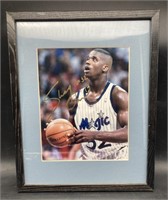 (D) Shaquille O’Neal signed 12x15 framed photo