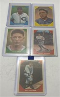 (D) 5 1960 Fleer Baseball Greats