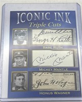 (E) Iconic Ink Triple Cut Babe Ruth, Mickey