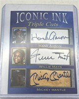 (E) Iconic Ink Triple Cut Hank Aaron, Willie