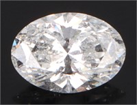 1.03CT VVS2 COLOR E OVAL DIAMOND W/ IGI REPORT