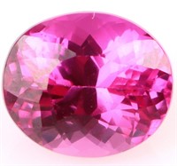 9.60CT OVAL CUT PINK SAPPHIRE LOOSE GEMSTONE