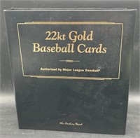 (D) Baseball 22kt Gold collector cards Cobb Ruth