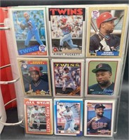 (D) Kirby Puckett collector baseball cards