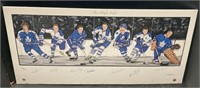 (D) Toronto Maple leafs legends signed color