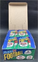 (D) Fleer 1991 football wax packs box 36ct