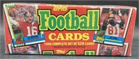 (D) Topps football 1990 sealed set collector