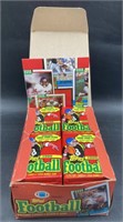 (D) Football 1990 wax packs box 36ct