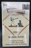 (D) Aficionado 1996 baseball pinnacle sealed wax