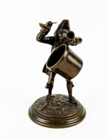 Man with Trumpet / Bugle Figural Matchstick Holder