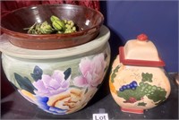 Decorative Planters and Jar