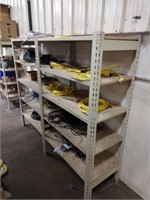 Heavy duty steel double shelving unit with