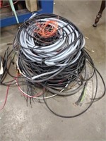 Pile of large assortment various gauge wiring