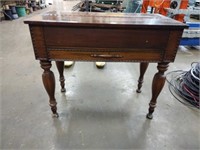 Antique project writing desk, 21 x 40 x 33.5