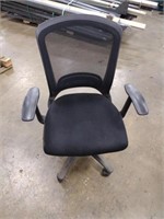 Black Rolling swivel mesh back office chair