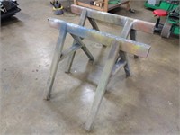 Pair of custom built solid steel 50-in sawhorses