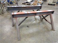 2 custom built solid steel 6 ft saw horses