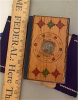 Bible with Sand and Water Wooden Casing