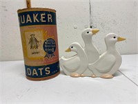 Quaker Oats, Ceramic Ducks Lot