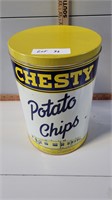 Chesty potato chip tin