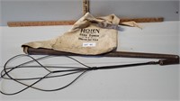Horn seed sower and rug beater