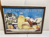Mountain High Ice Cream Sign