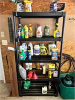 Contents of Shelves Cleaning Supplies