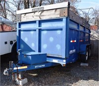 2010 Bri-Mar DT714LPHD tandem axle 14' dump traile