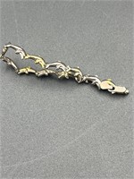 Vintage Sterling Dolphin Bracelet Made in Italy