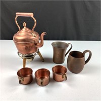 Vintage Copper Tea Set