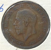 1936 English penny