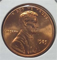 Uncirculated 1985 Lincoln penny