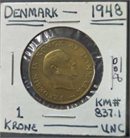 Uncirculated 1948, Denmark coin