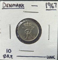 Uncirculated 1967, Denmark coin