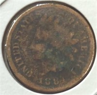 1884 Indian head penny