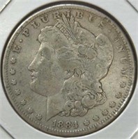 Silver 1884 Morgan Dollar
