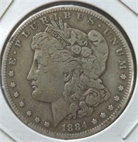Silver 1884S Morgan Dollar
