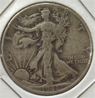 Silver 1946 Liberty half dollar