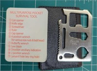 New multi-purpose pocket survival tool