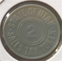 State of Utah 2 sales tax token