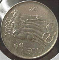 Silver 1961 French coin