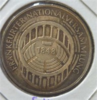 Silver 1848 Frankfurter German coin? 1973