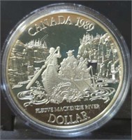 Silver 1989 Canada dollar