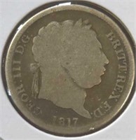 Silver 1817 foreign coin